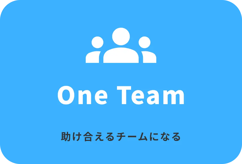 助け合えるチームになる
